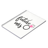 Kute Bride voor de toekomst, Mrs Verloving Notitieboek (Linkerzijde)
