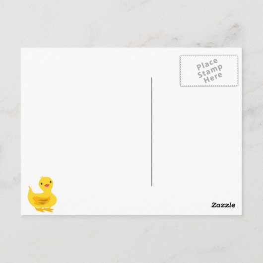 Kute Briefkaart met deklaag (Achterkant)