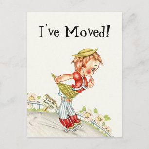 Kute Briefkaart  weg naar geluk die ik heb bewogen