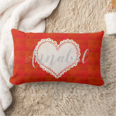 Kute Bright Sweet Heart Naam Pillow toevoegen Kussen (Deken)