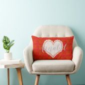 Kute Bright Sweet Heart Naam Pillow toevoegen Kussen (Stoel)