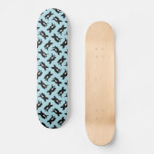 Kute brindle Frenchie in zwart-wit digitale kunst Skateboard (Voorkant)