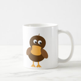 Kute bruine eend koffiemok