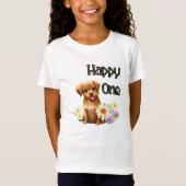 Kute bruine hond t-shirt (Voorkant)