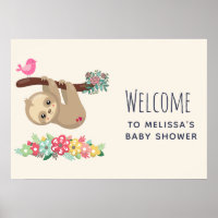 Kute bruine sleuf ondersteboven Baby shower
