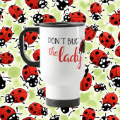 Kute bug het ladybug add monogram niet reisbeker
