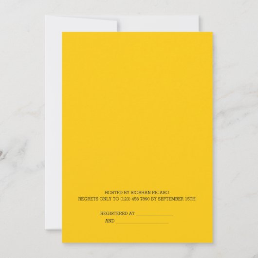 Kute Bumble Bee Triplets Aangepast Baby shower Kaart (Achterkant)