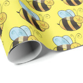 Kute Bumblebee Cadeaupapier (Rol Hoek)