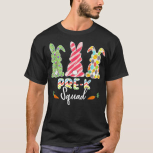 Kute Bunnies PreK Teacher Squad Easter Day Tie Dye T-shirt