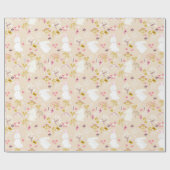 Kute Bunnies Wrapping Paper Cadeaupapier (Vlak)