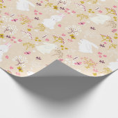 Kute Bunnies Wrapping Paper Cadeaupapier (Hoek)