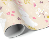 Kute Bunnies Wrapping Paper Cadeaupapier (Rol Hoek)