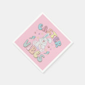 Kute Bunny Easter Vibes Pastel Spring Party Servet (Hoek)