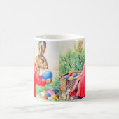  kute Bunny en kleurrijke paaseieren Koffiemok (Center)