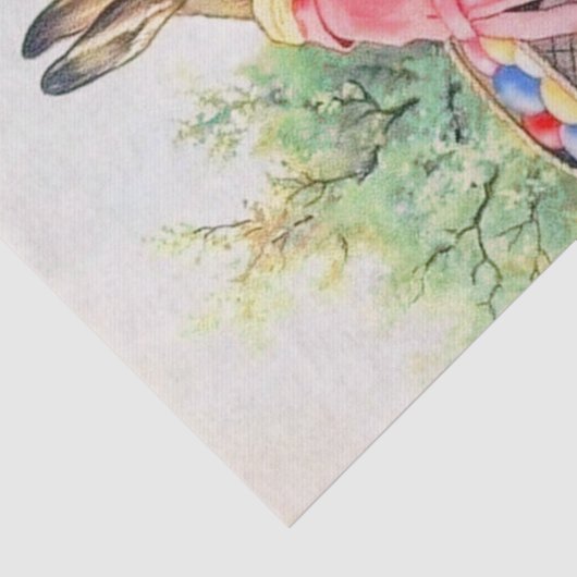  kute Bunny en kleurrijke paaseieren Tissuepapier (Detail)