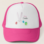KUTE BUNNY HAPPY EASTER HOLIDAY PARTIJ EIGS HUNT TRUCKER PET (Voorkant)