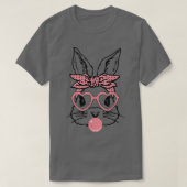Kute Bunny met Bandana Heart Glasses Bubblegum Ea T-shirt (Design voorkant)