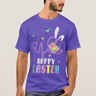 Kute Bunny met Bandana Heart Glasses Bubblegum Ea T-shirt