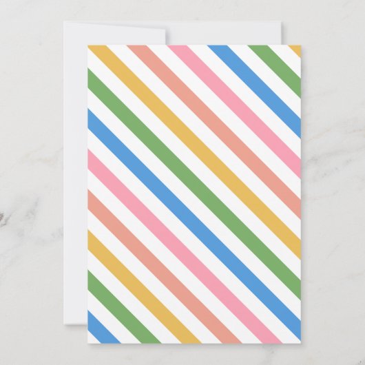 Kute Bunny met Easter Egg Hunt & Brunch Kaart (Achterkant)