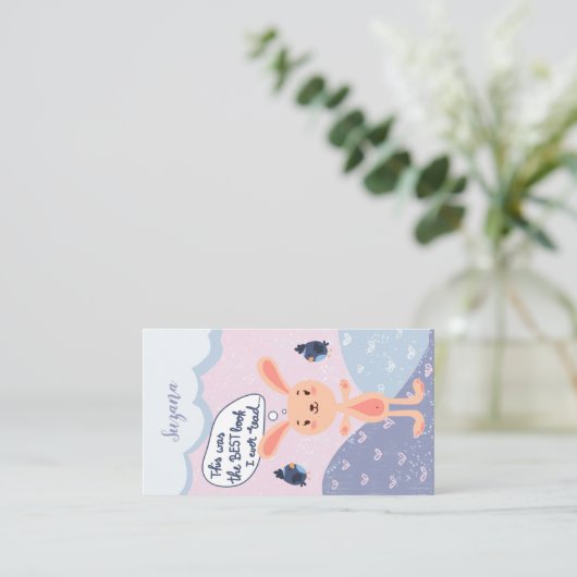 Kute Bunny Monthly Book Count Loyalty (Staand voorkant)