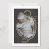 Kute Bunny Rabbit met ballon New Baby Aankondiging (Achterkant)