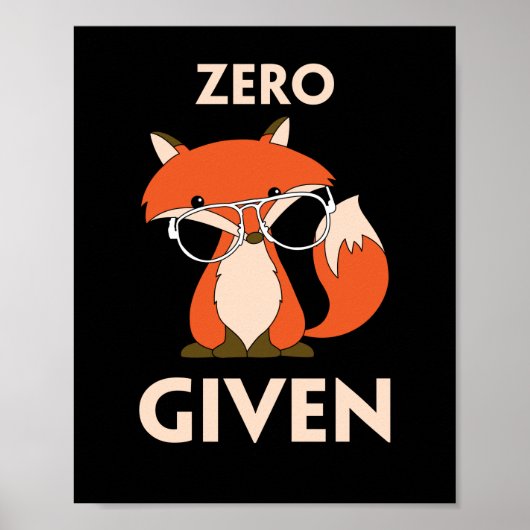 Kute Bunny Rabbit met bril Hipster Poster (Voorkant)