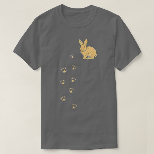 Kute Bunny Rabbit Pocket Paasdag T-shirt (Design voorkant)