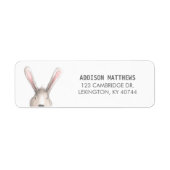 Kute Bunny Return Address Label (Voorkant)