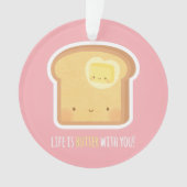 Kute Butter en Toast Better Together Ornament (voorkant)