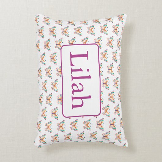 Kute Butterflies Accent Kussen (Voorkant(Verticaal))