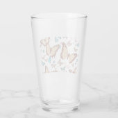 Kute Butterflies Glas (Achterkant)