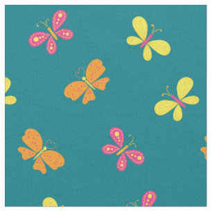 Kute Butterflies Kinder Butterfly Cartoon Stof