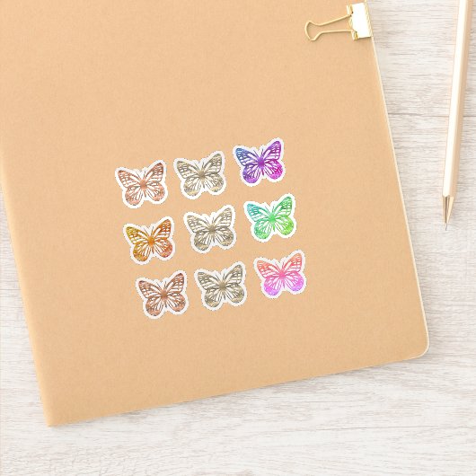 Kute Butterflies Sticker (Notitieboek)