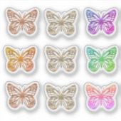Kute Butterflies Sticker (Voorkant)