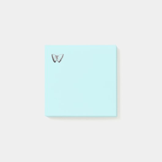 Kute Butterfly design light blue Post-it Notes (Voorkant)