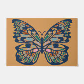 Kute Butterfly Doormat,  vlinder  Deurmat (Voorkant)