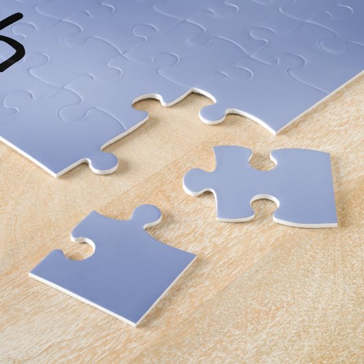 Kute Butterfly met Name Text Sjabloon Legpuzzel (Zijkant)