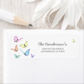 Kute Butterfly Return Address Label (Insitu)