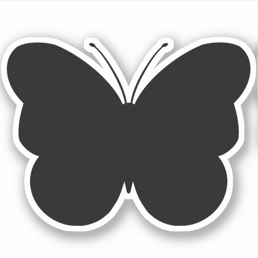 Kute butterfly snijdt vinylSticker deca uit Sticker (Voorkant)