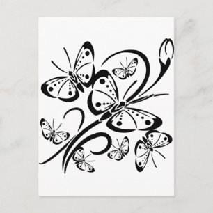 Kute Butterfly's Briefkaart