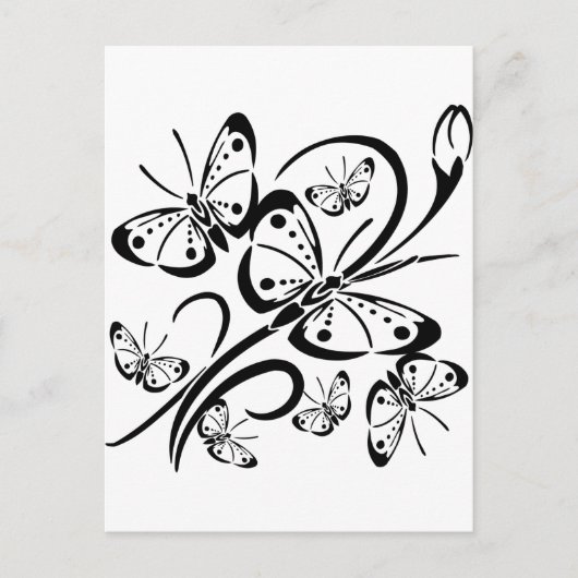 Kute Butterfly's Briefkaart (Voorkant)
