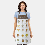 Kute cake-dessertpatroon gepersonaliseerd schort (Gedragen)