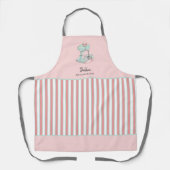 Kute Cake mixer roze en witte strepen bakkerijen Schort (Voorkant)