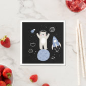 Kute Cartoon Beer in ruimte Servet (Insitu)