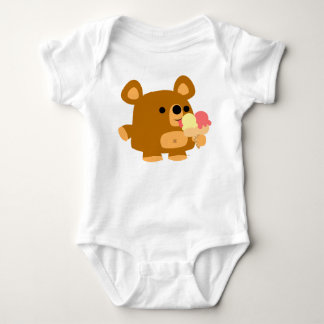 Kute Cartoon Beer met boxen :) Baby kleding Romper