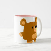 Kute Cartoon Beer met boxen :) mok (Voorkant rechts)