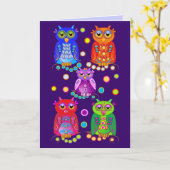 Kute Cartoon Birthday-kaart met eigenaar Kaart (Gele Bloem)