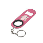 Kute Cartoon Dansende Sleutelhanger Fles Opener Sleutelhanger Flessenopener (Achterkant Gekanteld)
