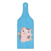 Kute Cartoon Dansende Varkenspeld Kieuwplankpeddel Snijplank (Voorkant)