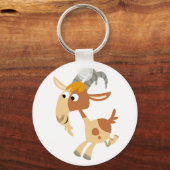 Kute Cartoon die Sleutelhanger van geit uitvoert (Voorkant)